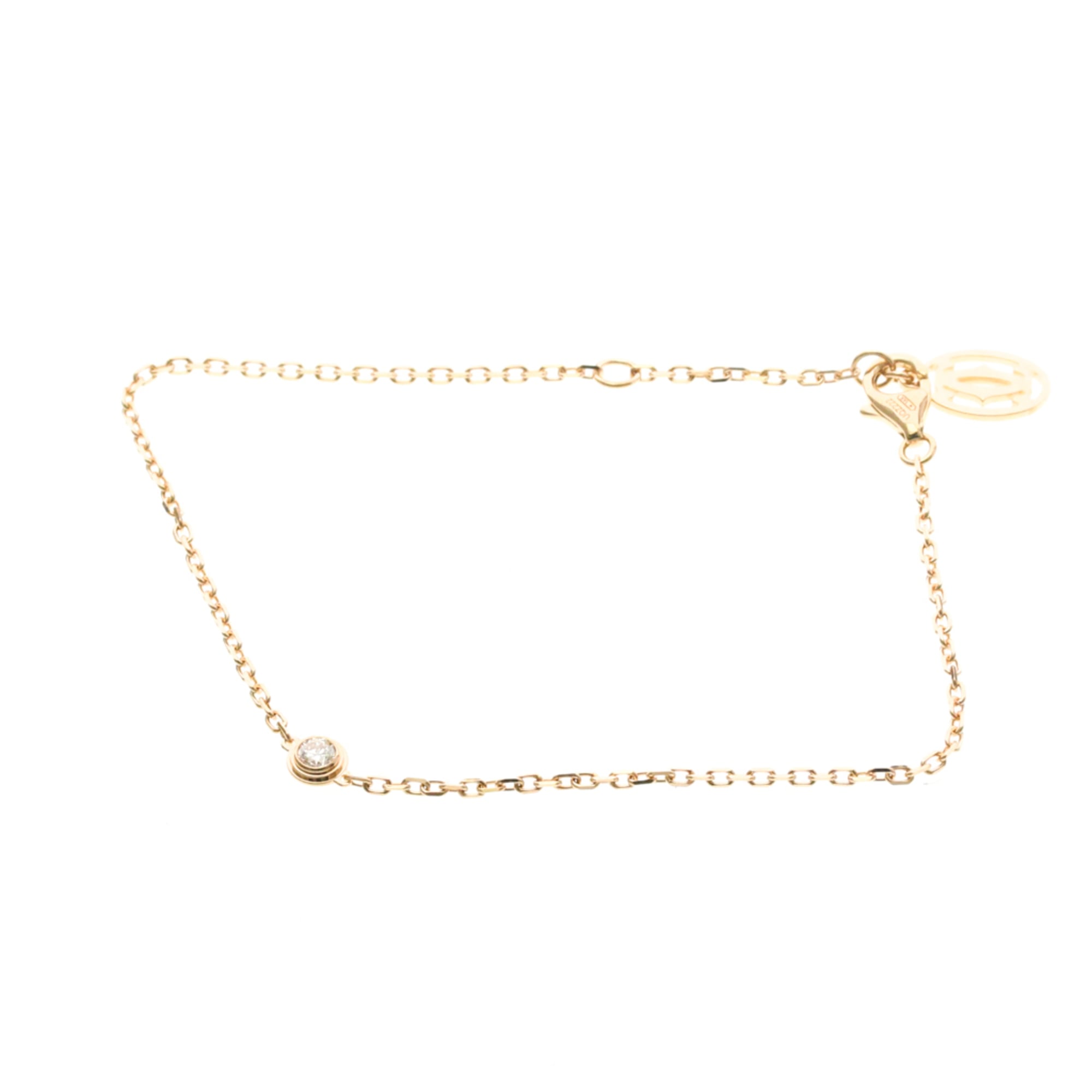 Cartier D\'Amour Bracelet XS Pink Gold (18K) Diamond Charm Bracelet Pink Gold