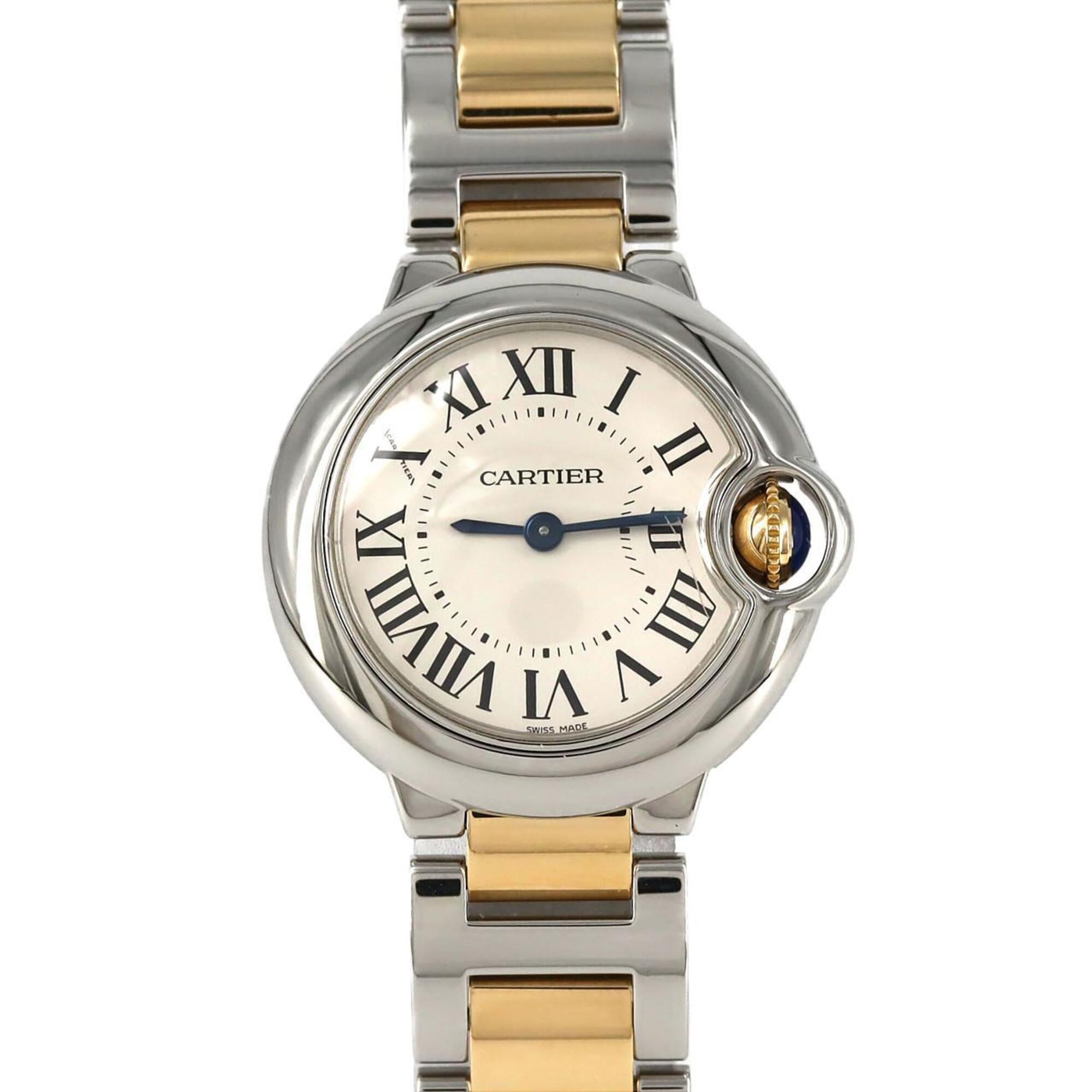 Cartier Ballon Bleu SM Two-Tone W69007Z3 W2BB0010 SSxYG Quartz Watch
