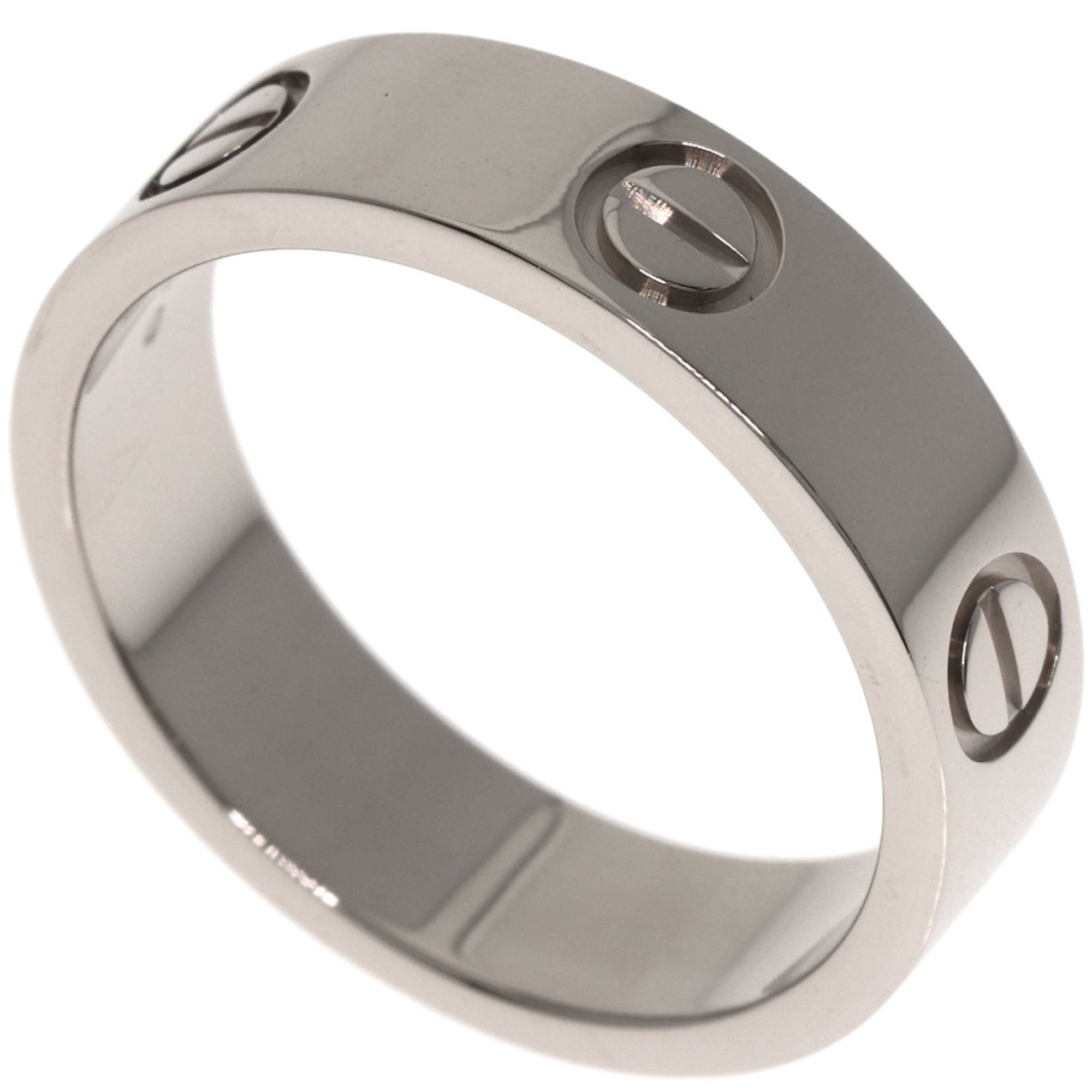 Cartier Love Ring #56, 18K White Gold, Women\'s Ring, CARTIER