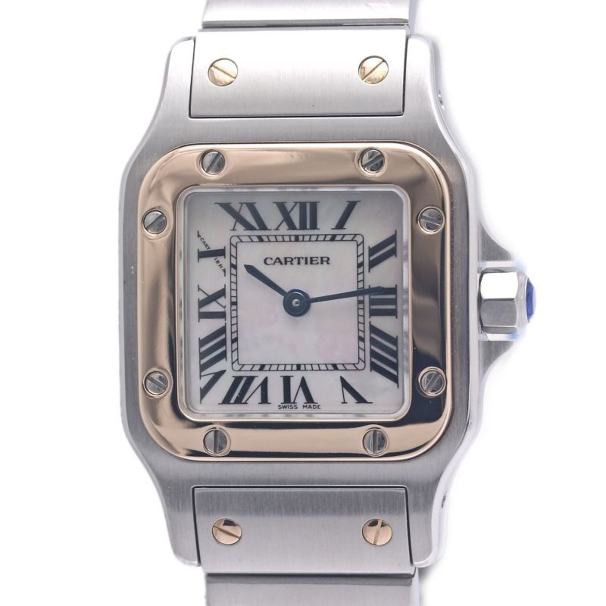 CARTIER Cartier Santos Galbee SM W20103C4 White Shell Asia Limited Edition Women\'s Watch K18PGxSS 4