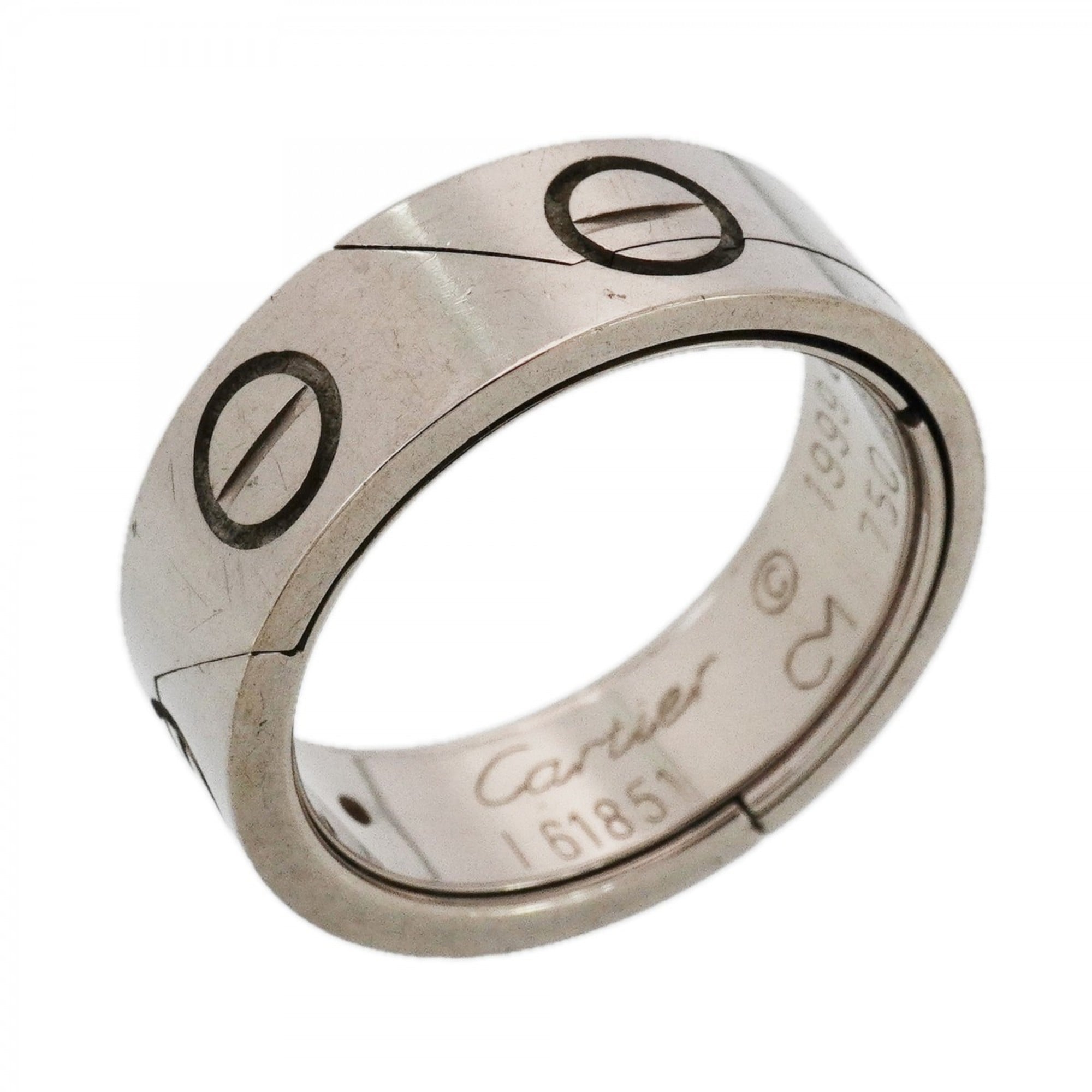 Cartier Astro Love Ring, 18K White Gold, Size 56, Men\'s, P2460566