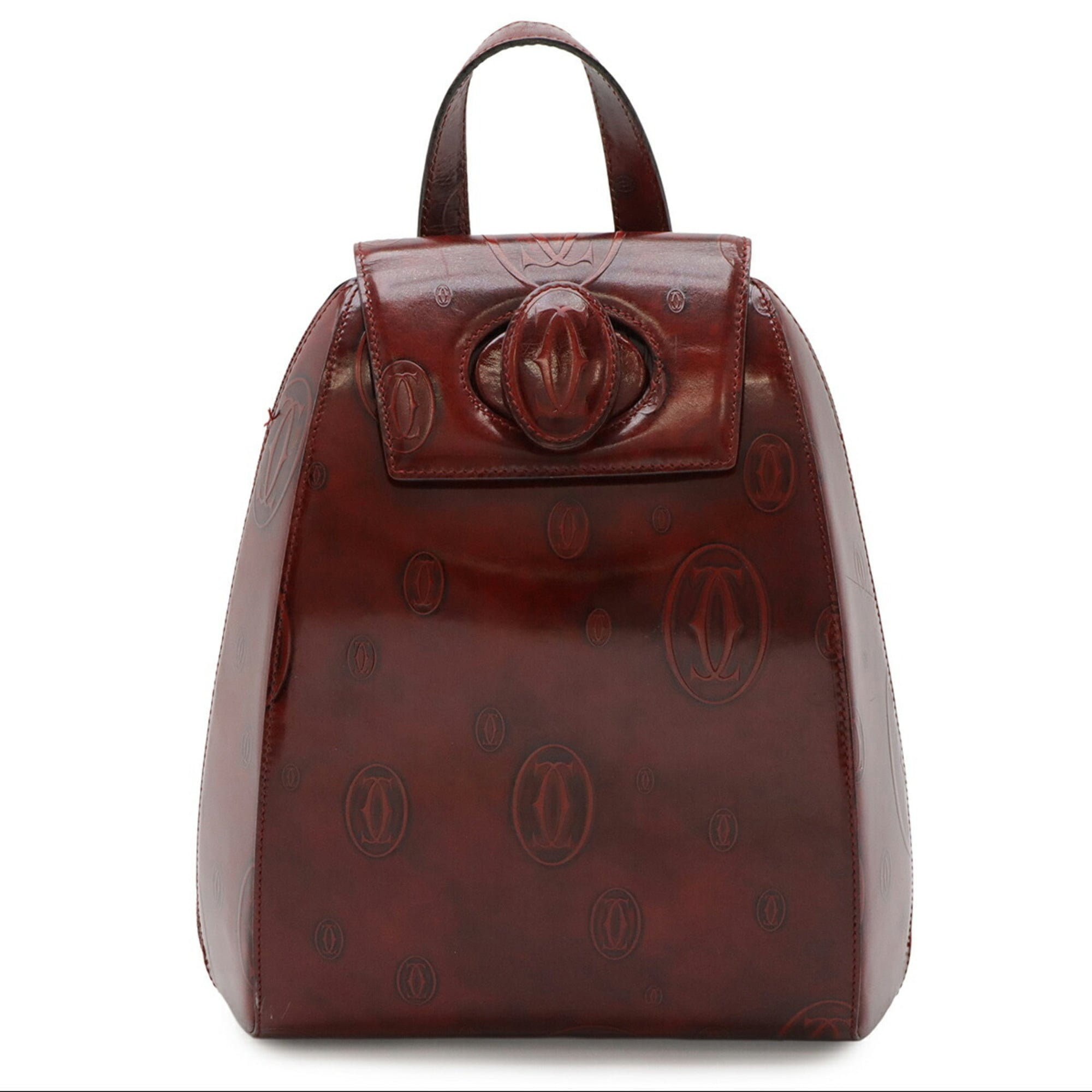 Cartier Happy Birthday Backpack in Bordeaux Leather