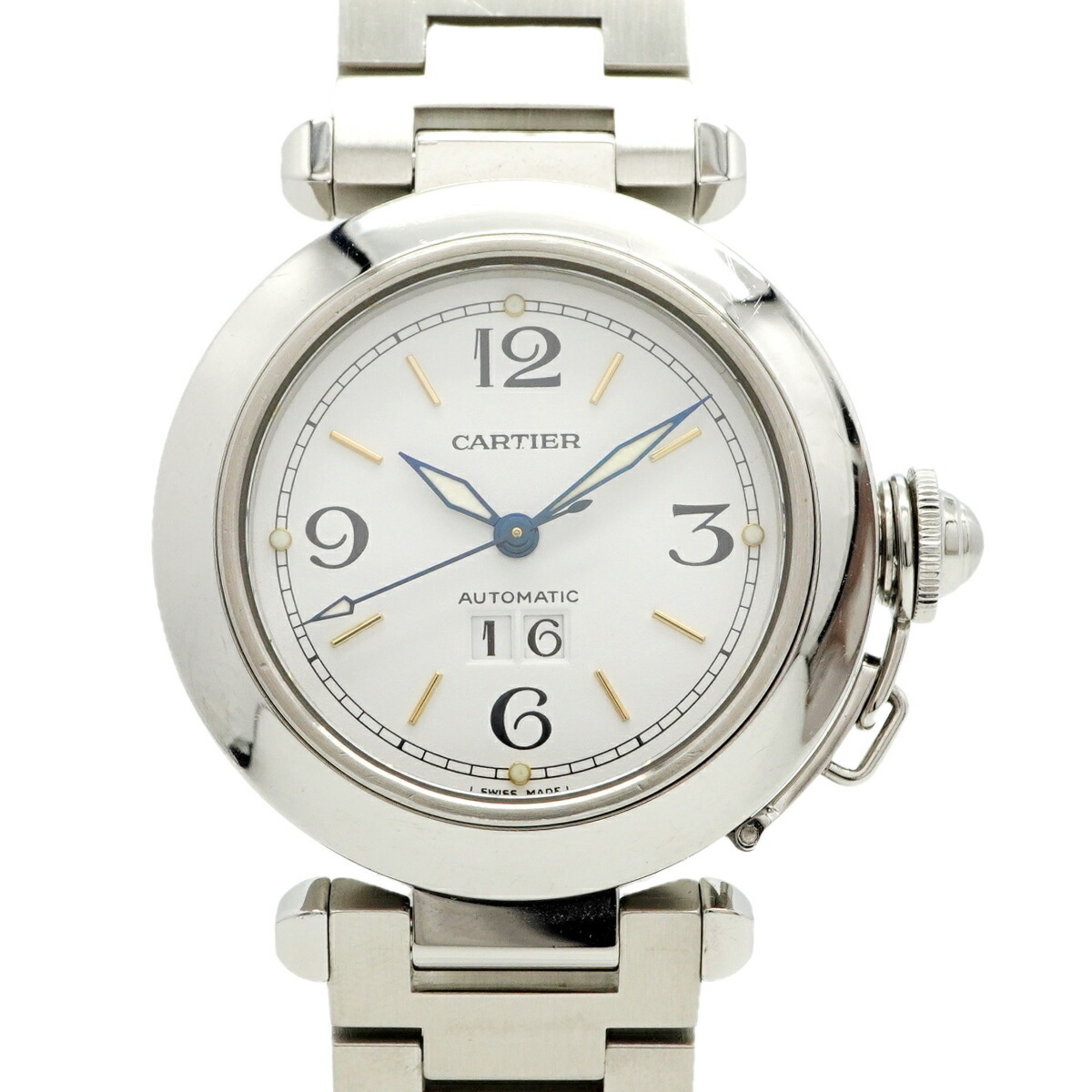 Cartier Pasha C W31044M7 White Dial Watch for Men and Women