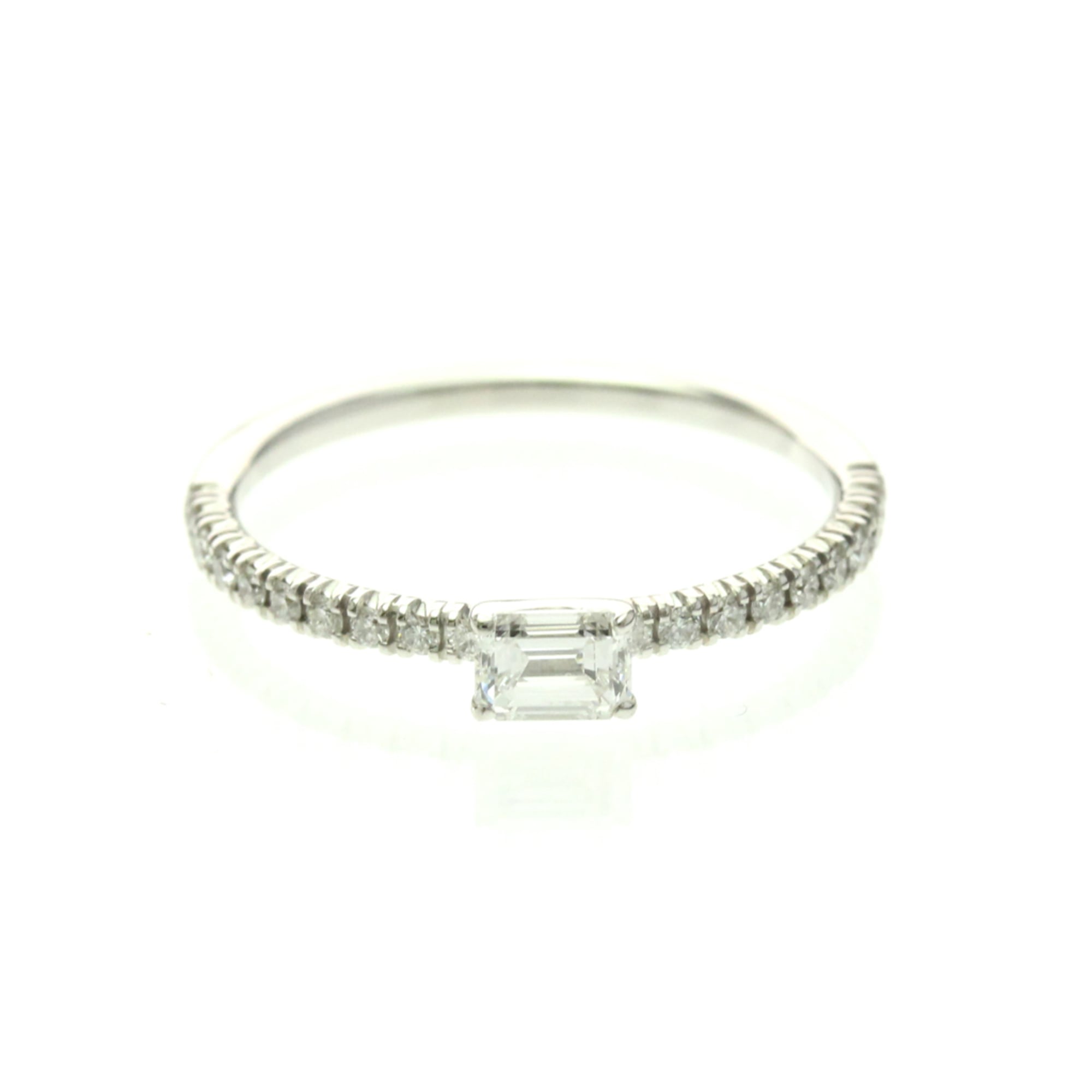 Cartier Ethancel Diamond Ring Platinum Fashion Diamond Band Ring Silver