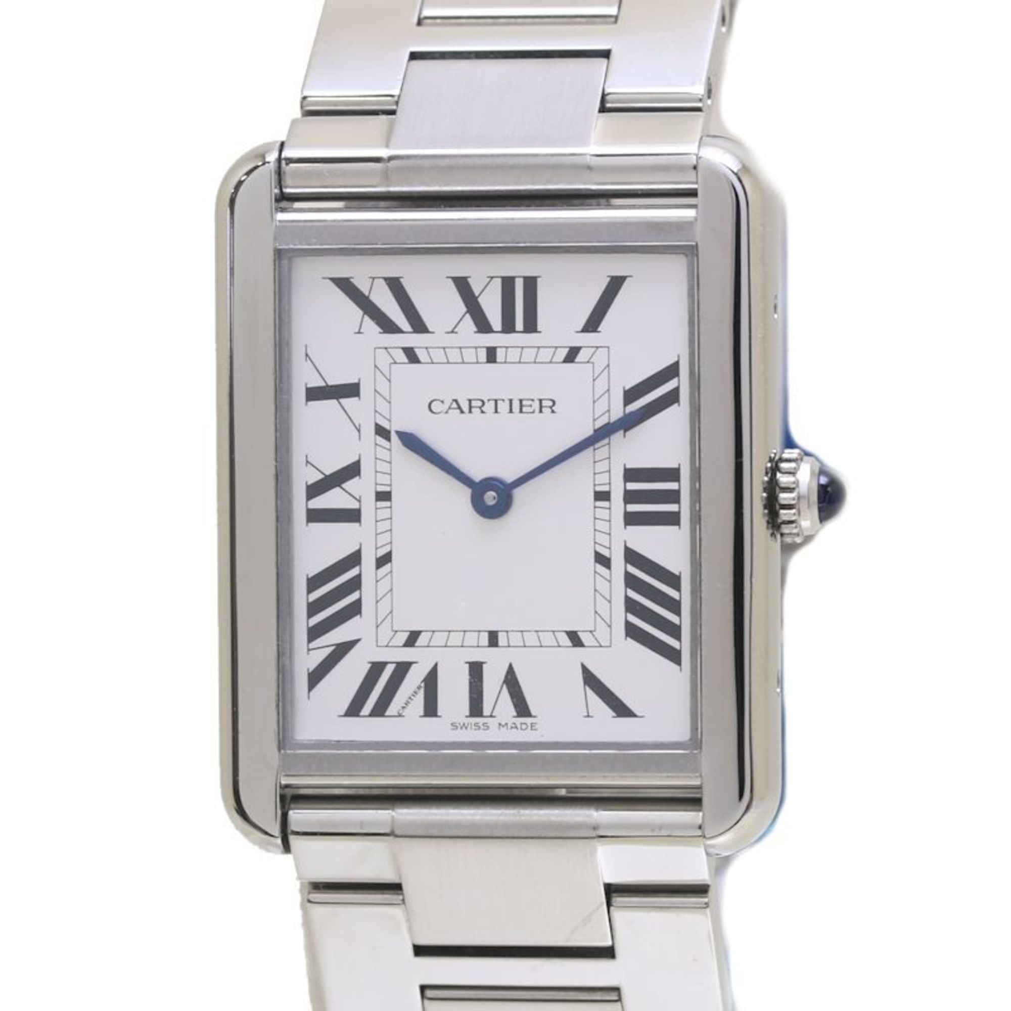 CARTIER Tank Solo LM W5200014 Stainless Steel Men\'s 39995 Watch