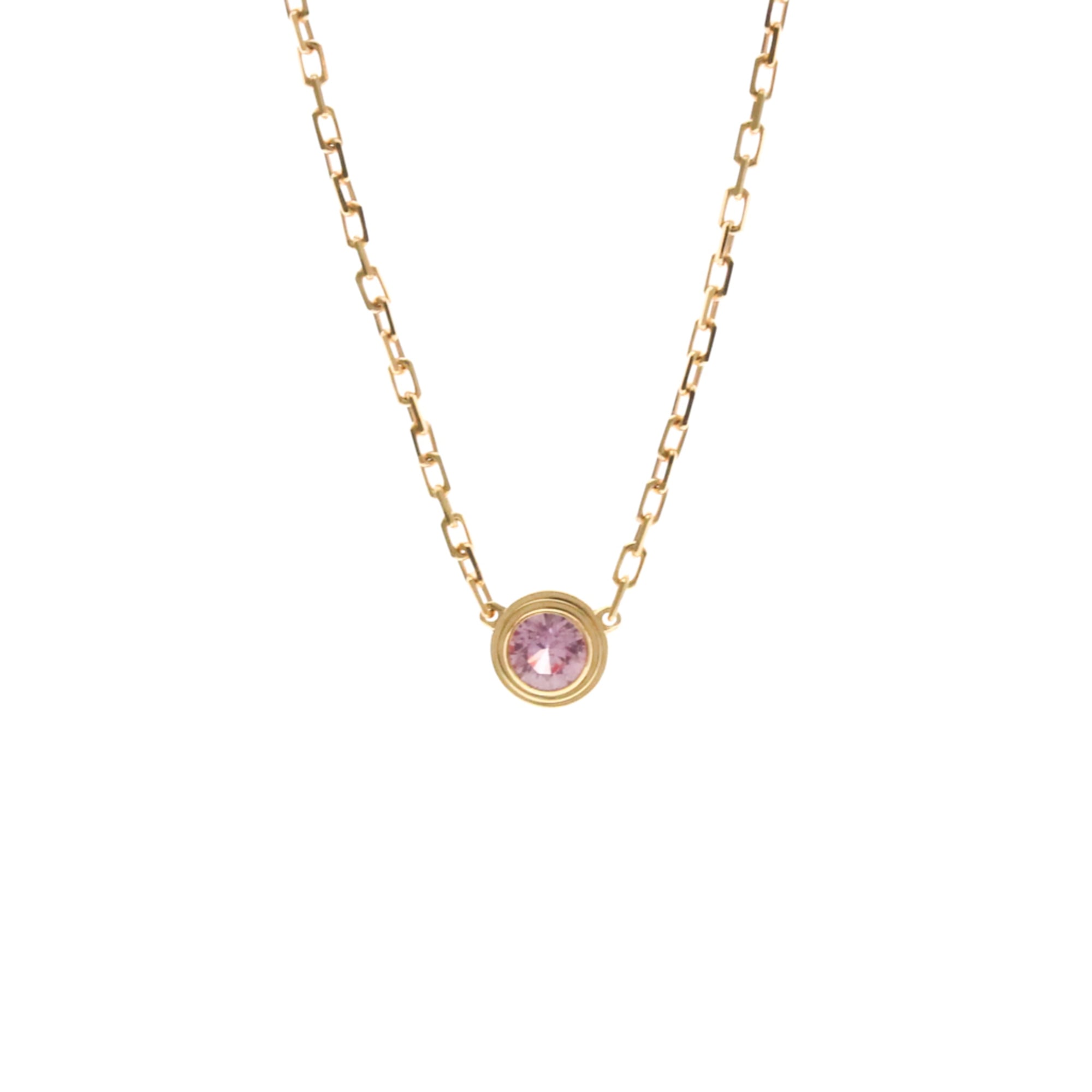 Cartier D\'Amour Pink Sapphire Necklace B7218400 Pink Gold (18K) Sapphire Men,Women Fashion Pendant