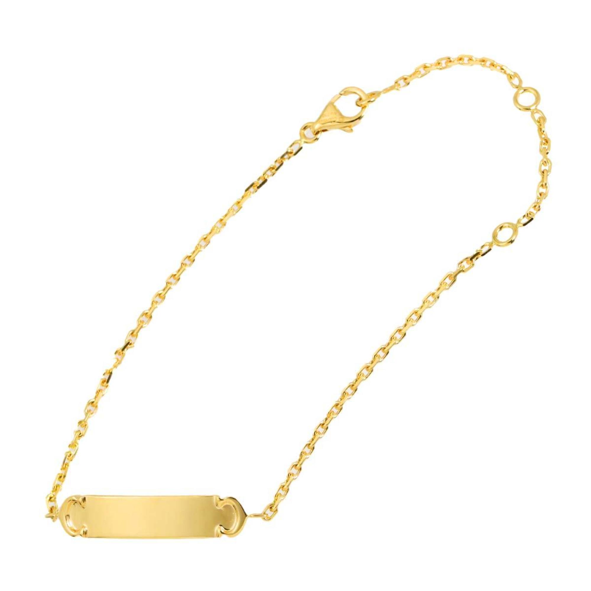 Cartier 2C Double C Bracelet 18.5cm 18K YG Yellow Gold 750 C2
