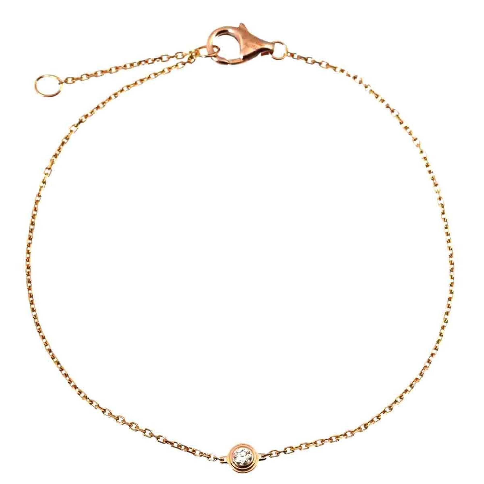 Cartier Amour Diamond Bracelet XS 18cm 18K PG 750 Diamant LŽger