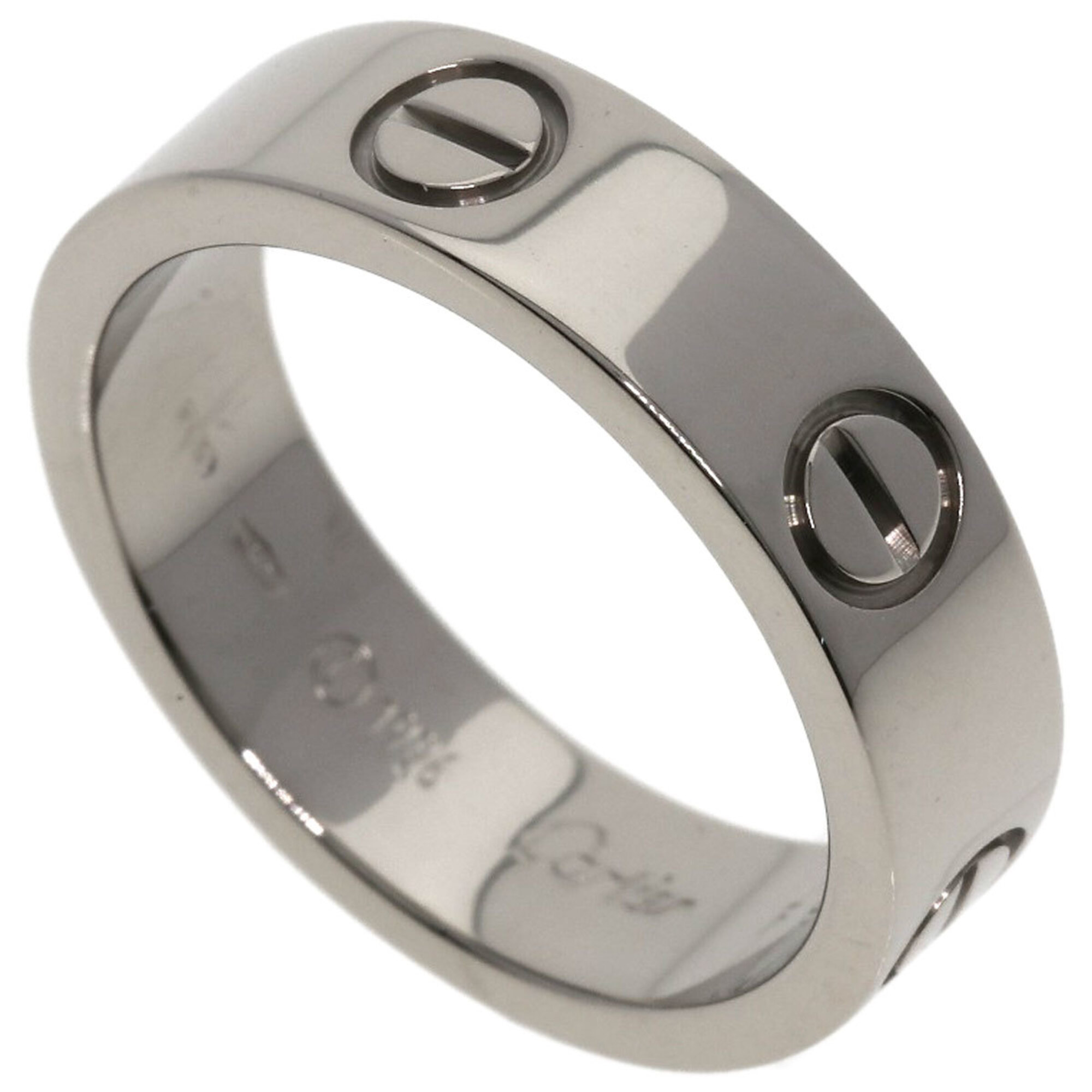 Cartier Love Ring #56, 18K White Gold, Women\'s Ring, CARTIER