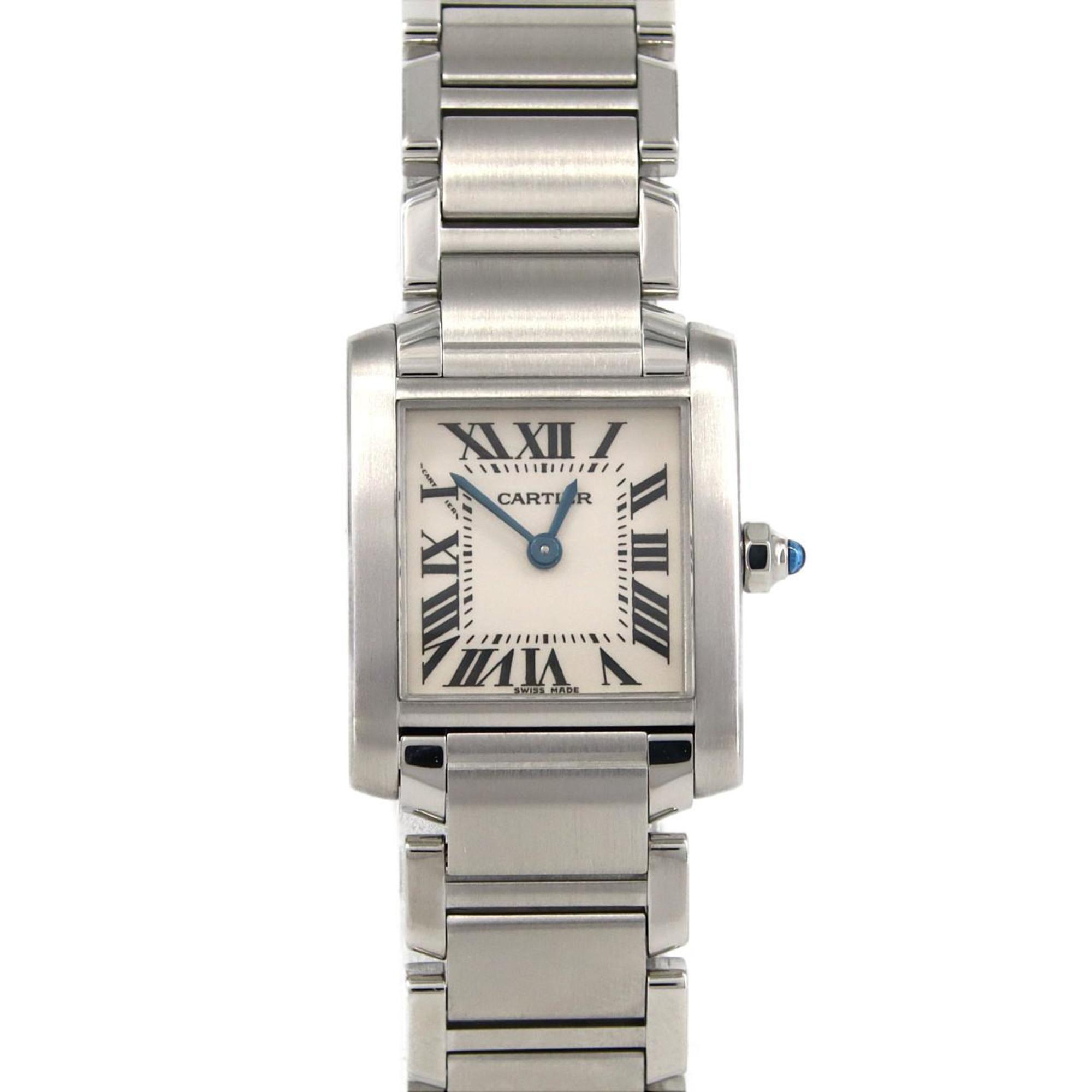 Cartier Tank Francaise SM W51008Q3 SS Wristwatch Quartz