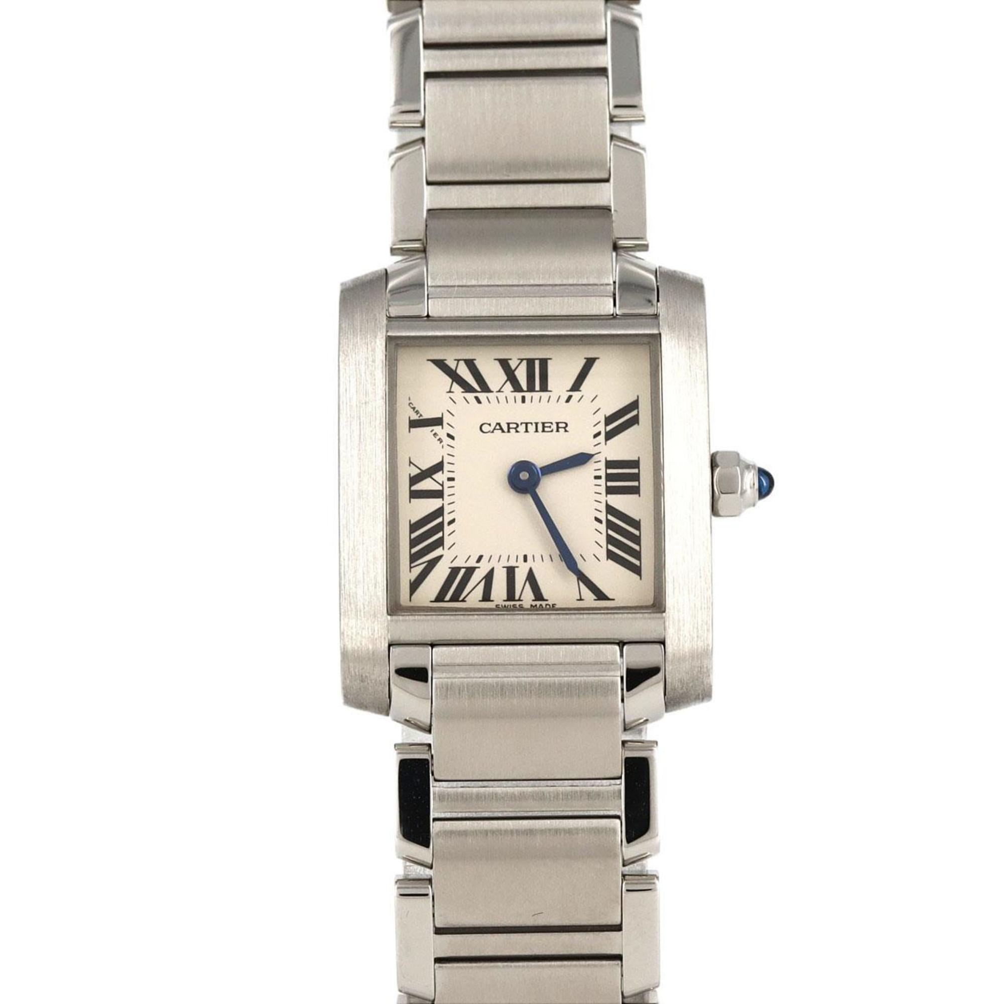 Cartier Tank Francaise SM W51008Q3 SS Wristwatch Quartz