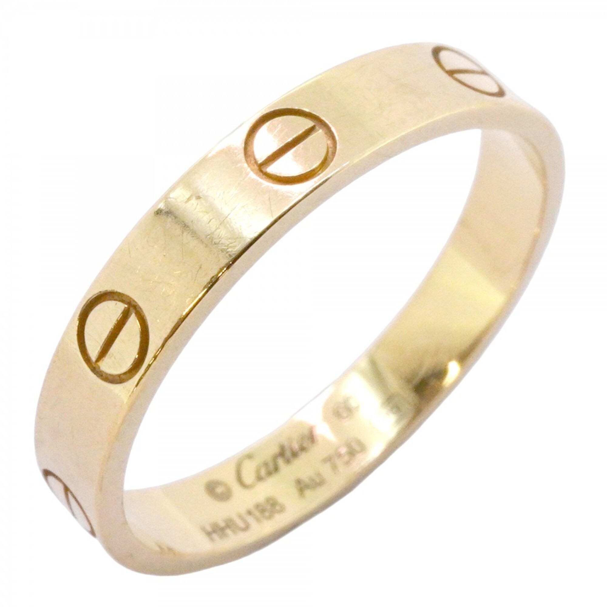 Cartier Mini Love Ring, 18K Yellow Gold, Size 60, Men\'s