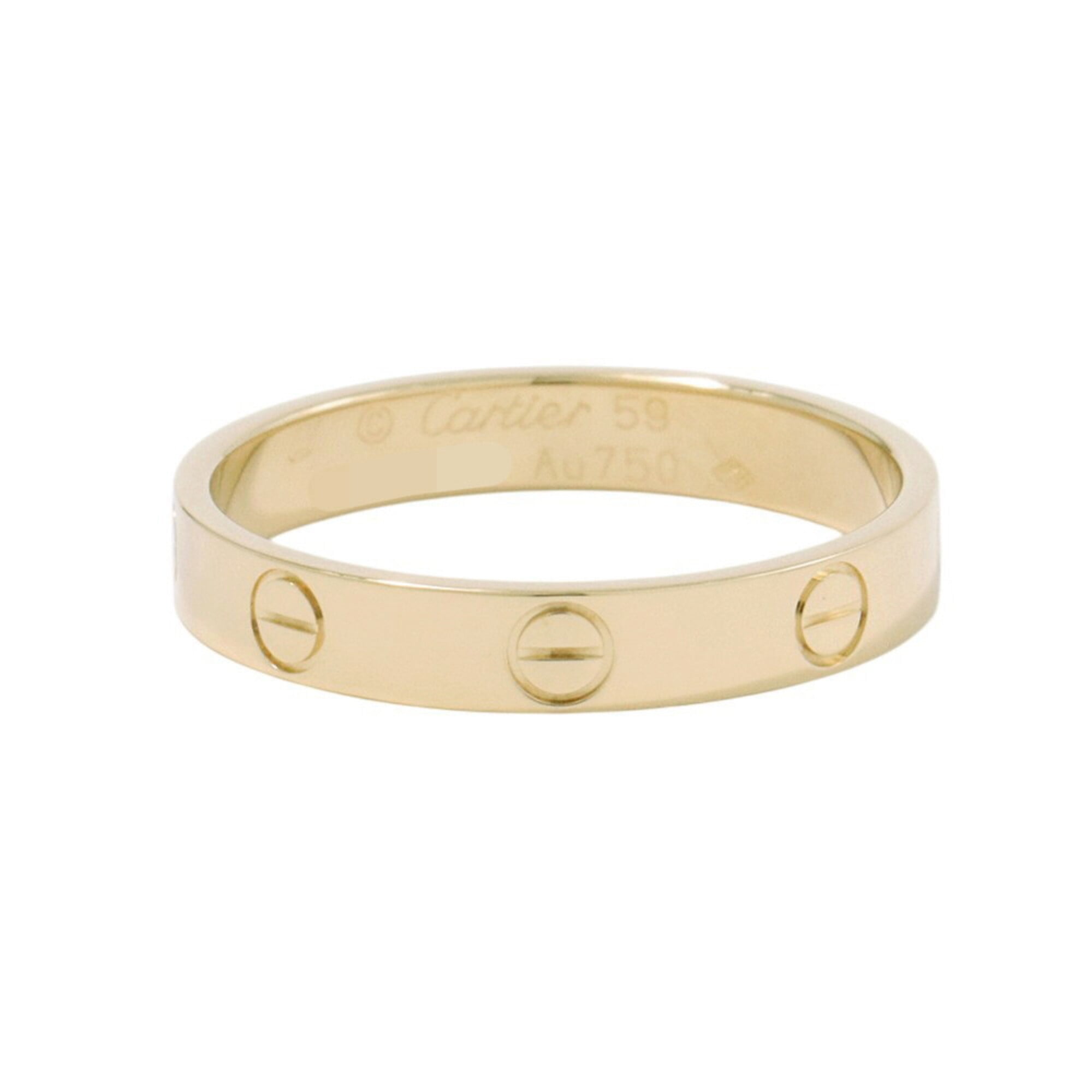 Cartier Mini Love Ring 18KYG Yellow Gold Small Model SM Size 59 B4085000
