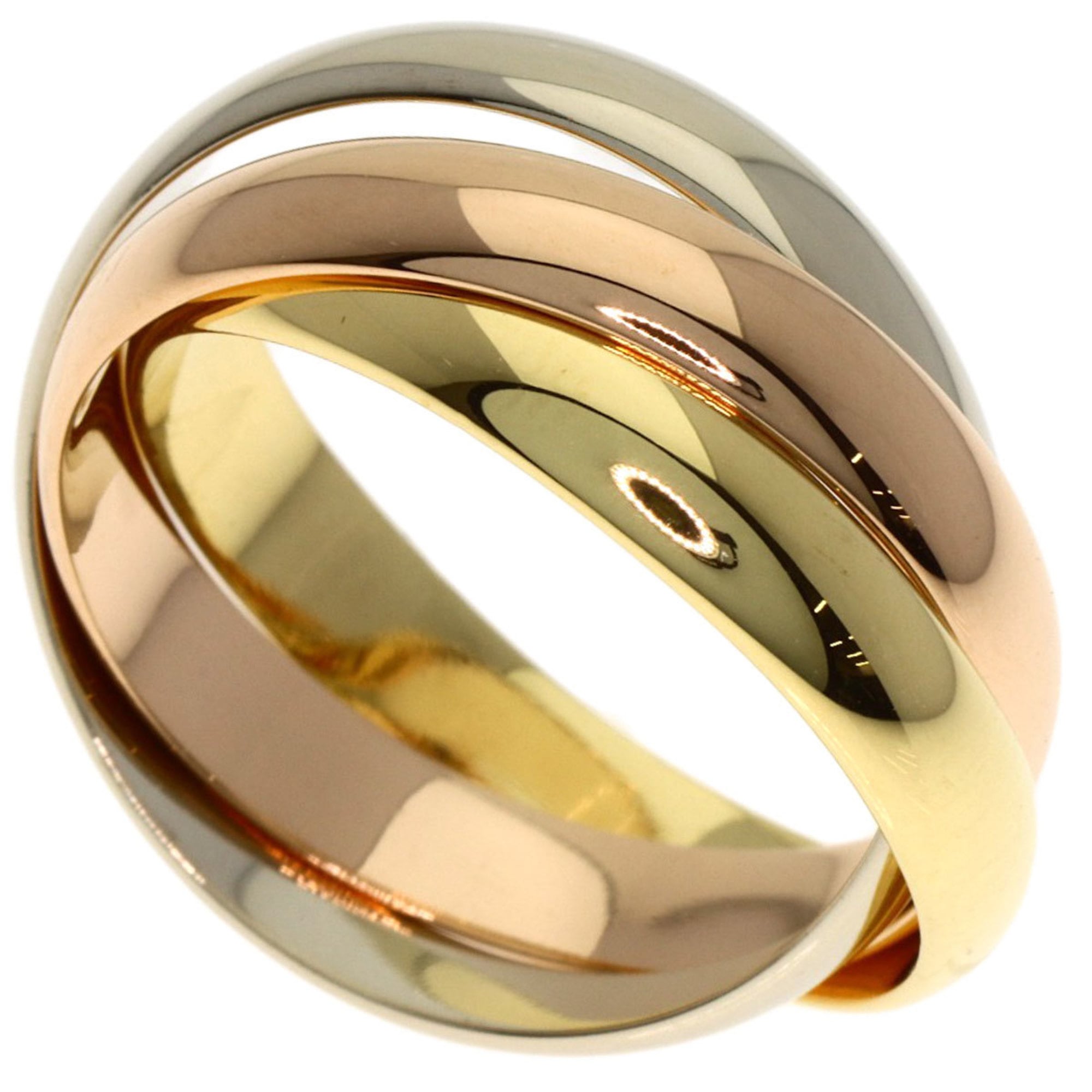 Cartier Trinity #51 Ring, 18K Yellow Gold/18KPG/18KWG, Women\'s