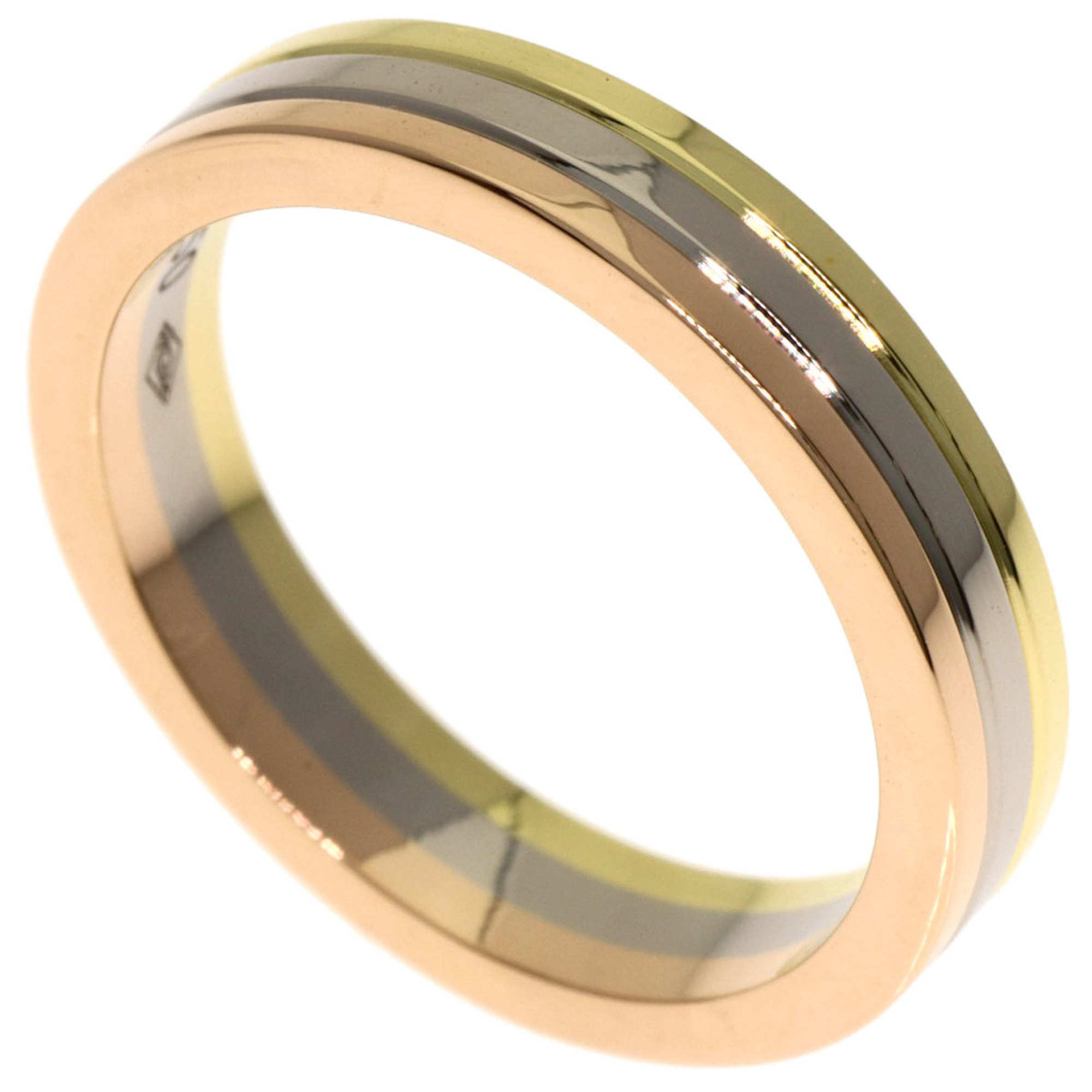 Cartier Three-Color #47 Ring - 18K Yellow Gold/18K White Pink Gold Women\'s CARTIER