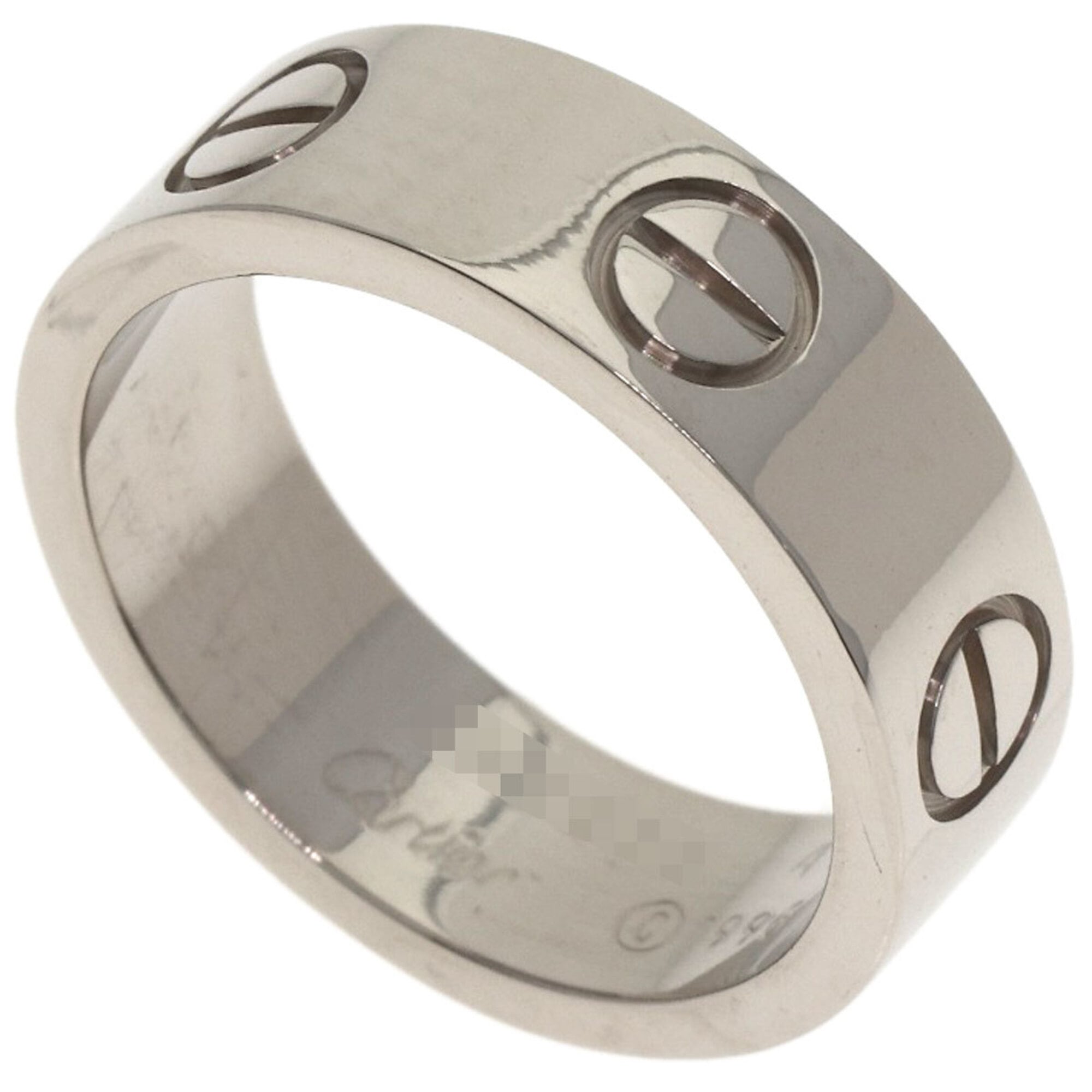 Cartier Love Ring #49, 18K White Gold, Women\'s Ring, CARTIER