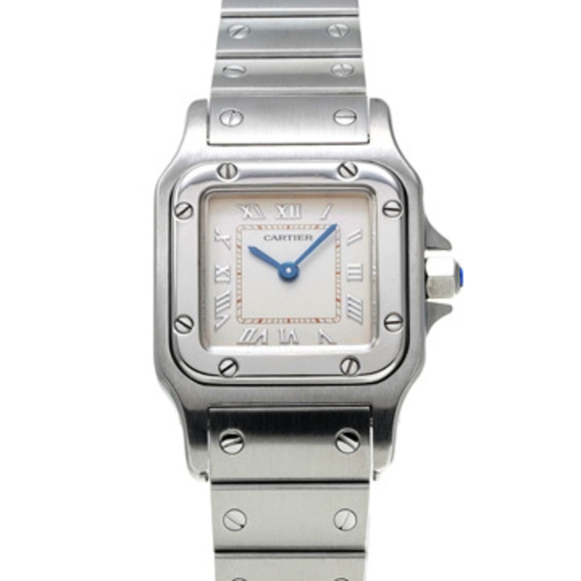 Cartier Santos Galbee SM W20024D6 Ivory Ladies Quartz Watch (Pre-owned) - Ginzo