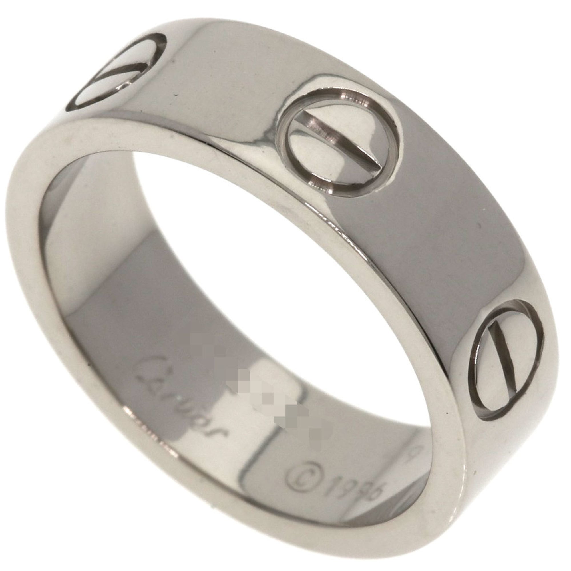 Cartier Love Ring #49, 18K White Gold, Women\'s Ring, CARTIER