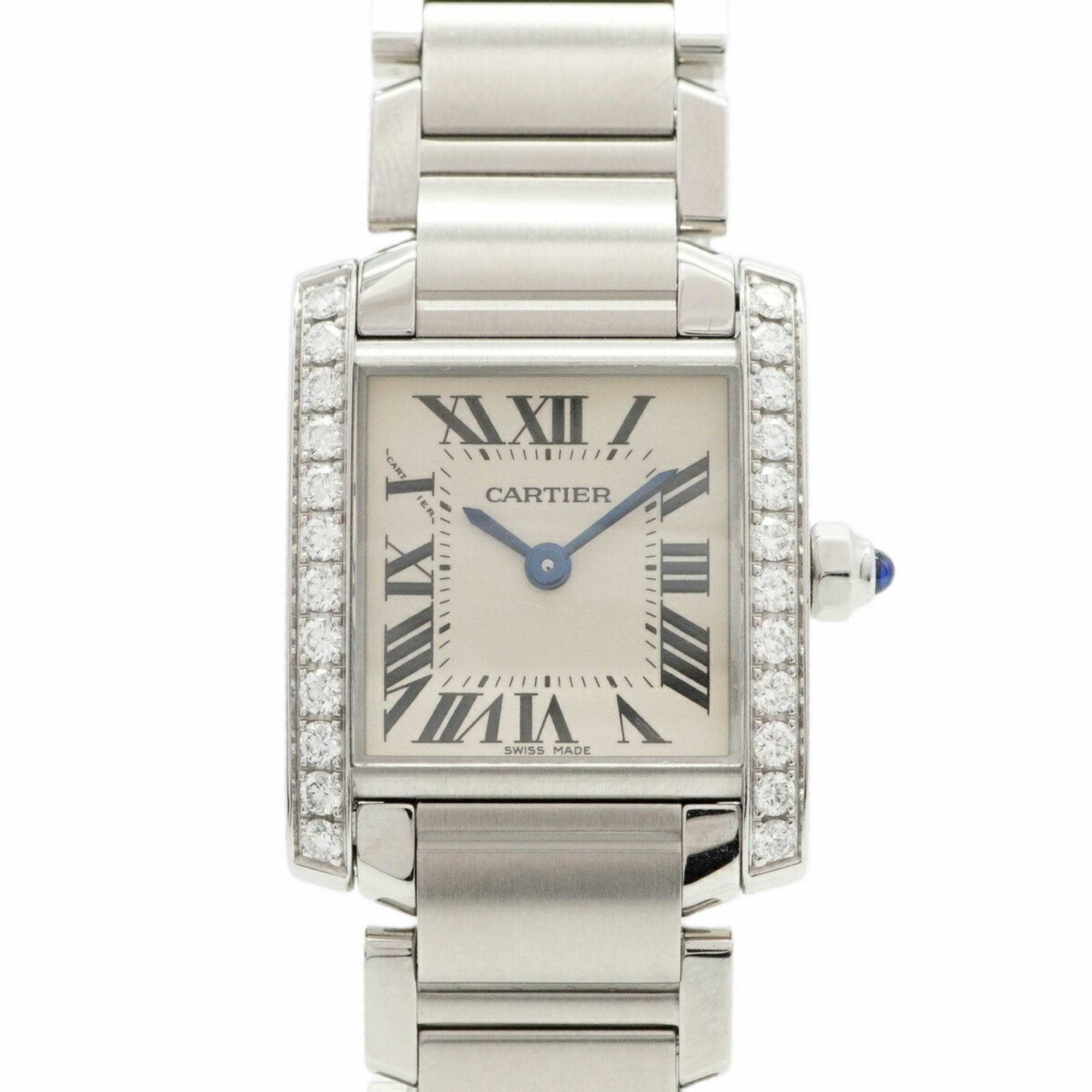 Cartier Tank Franaise SM W4TA0008 Ivory Dial Women\'s Watch