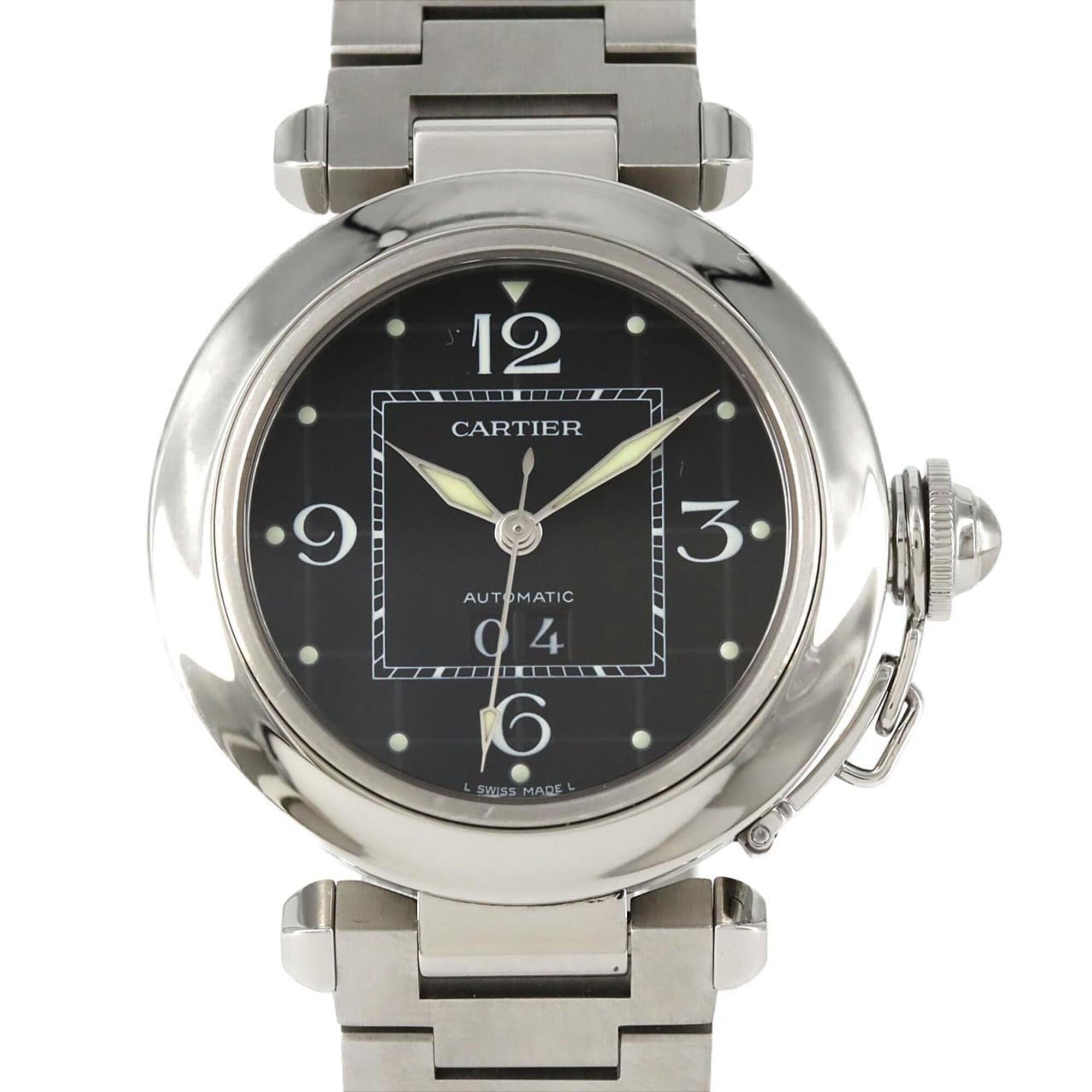 Cartier Pasha C Grande Date W31053M7 Stainless Steel Automatic Watch