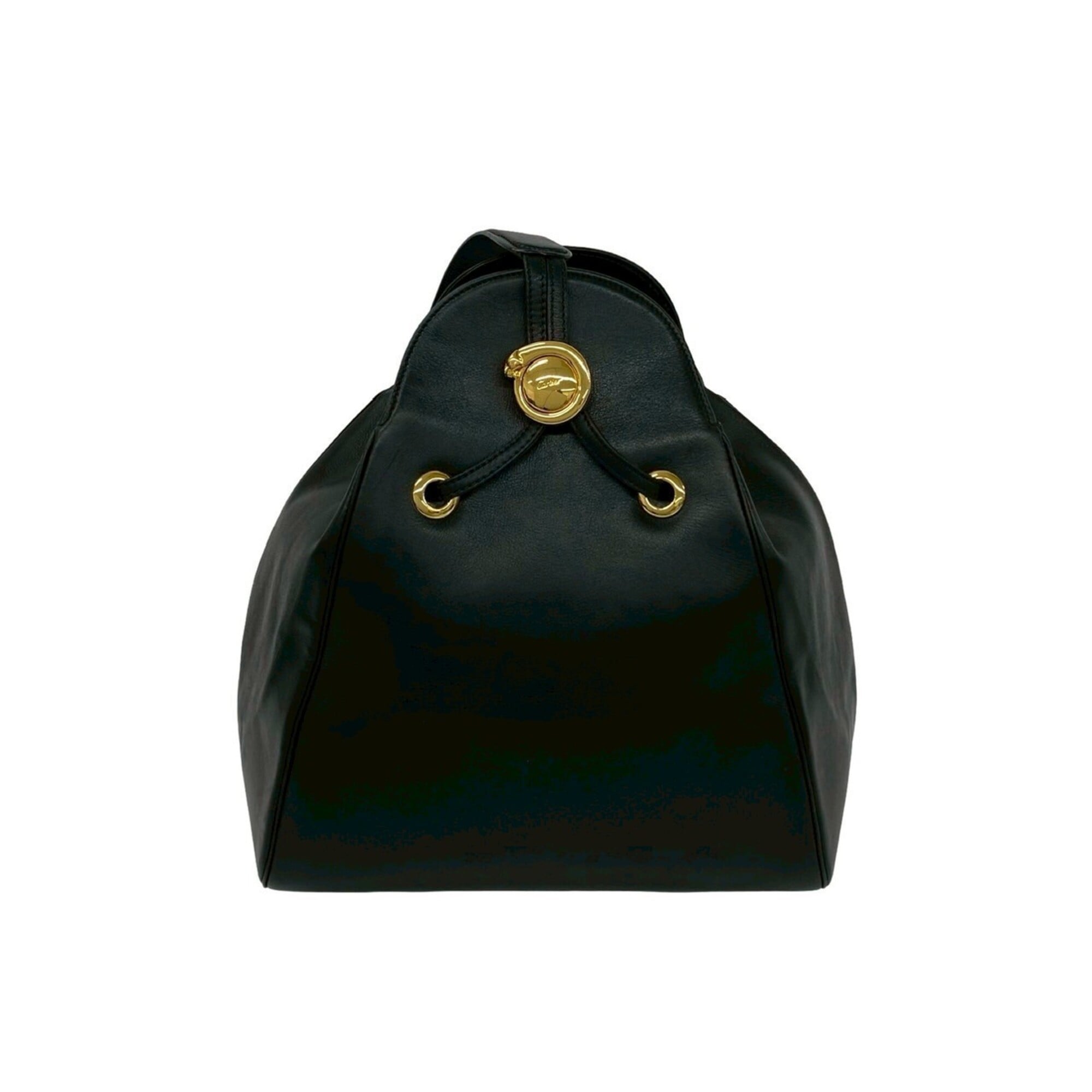 CARTIER Panthre Leather One-Shoulder Bag / Semi-Shoulder Bag, Black, 31077