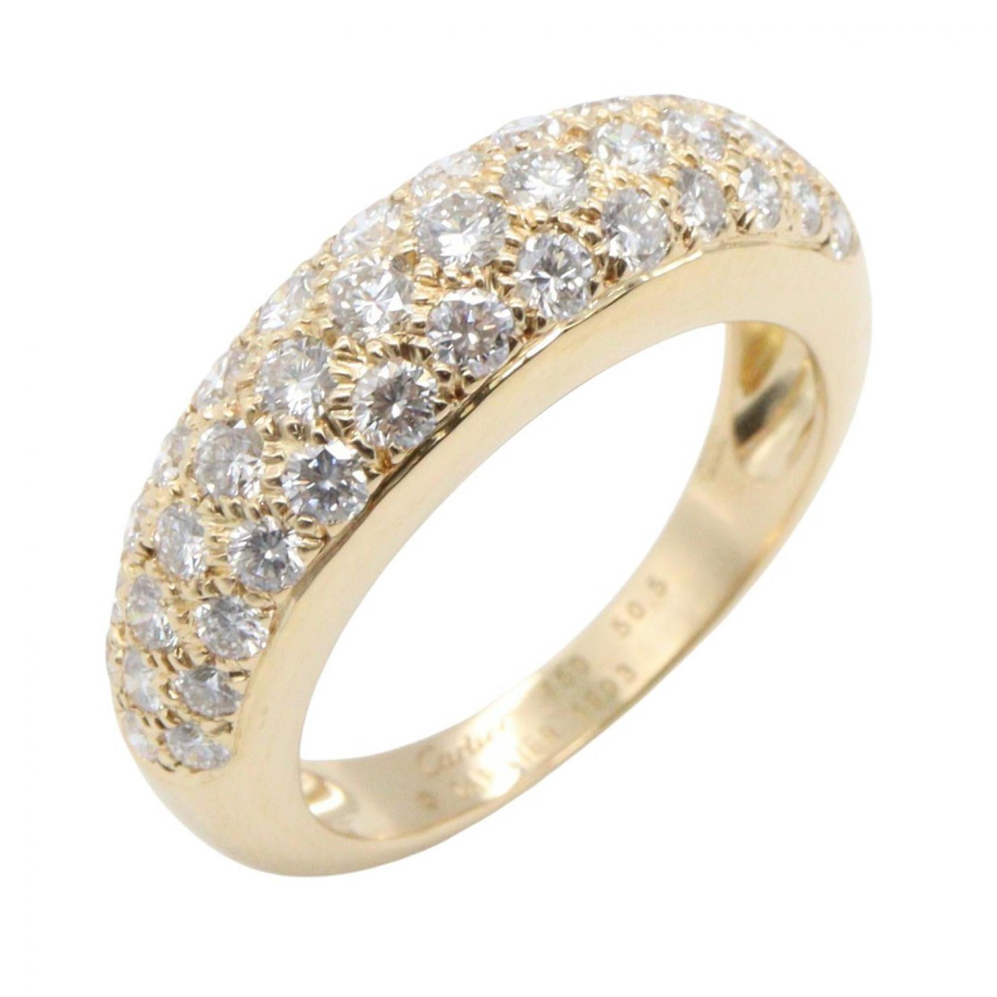 Cartier Mimi Star PavŽ Diamond Ring in 18K Yellow Gold with Diamonds, Clear Gold, B4012649