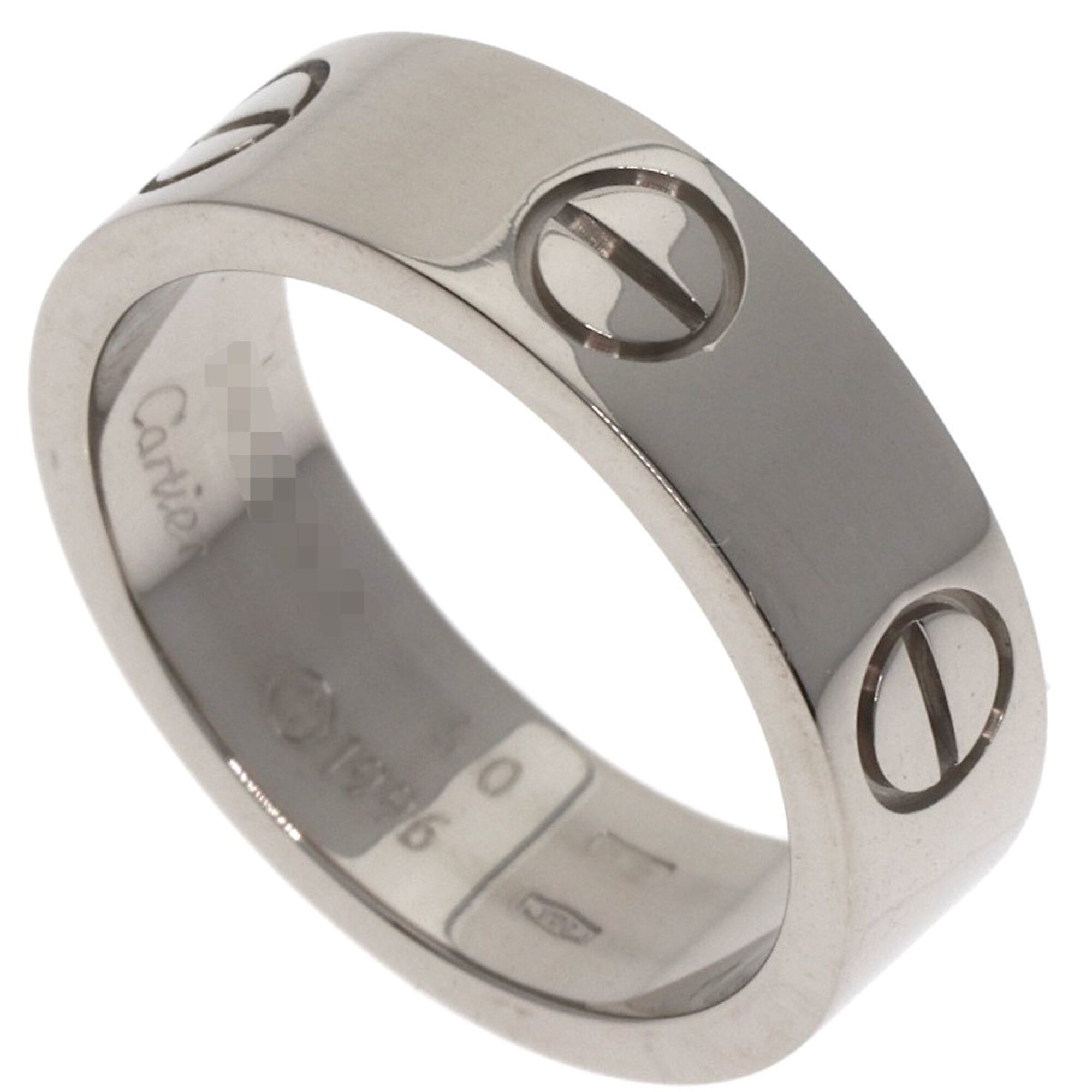Cartier Love Ring #50, 18K White Gold, Women\'s Ring, CARTIER