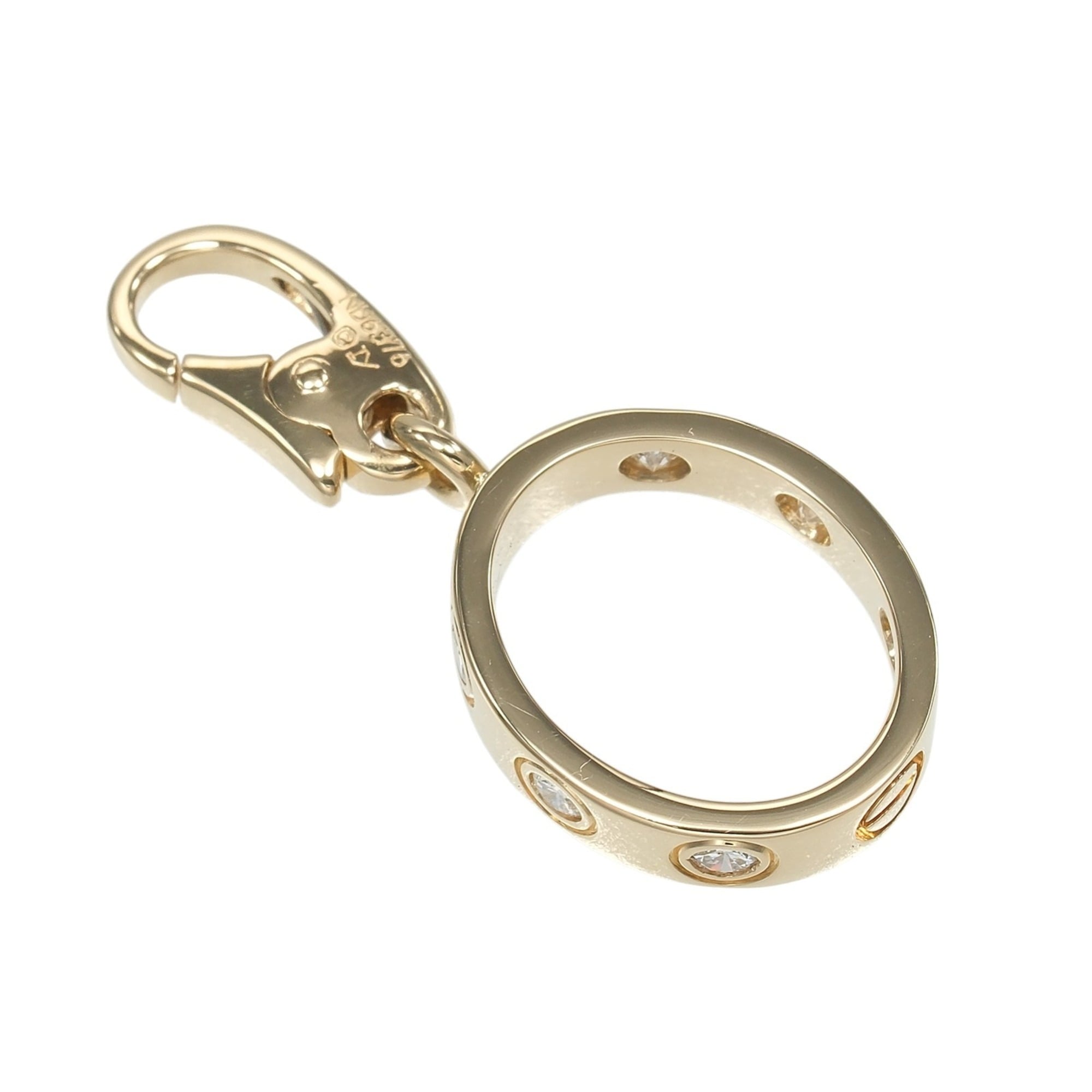 Cartier Love Charm Pendant Top, 18K Yellow Gold with Diamonds, Approx. 2.63g.