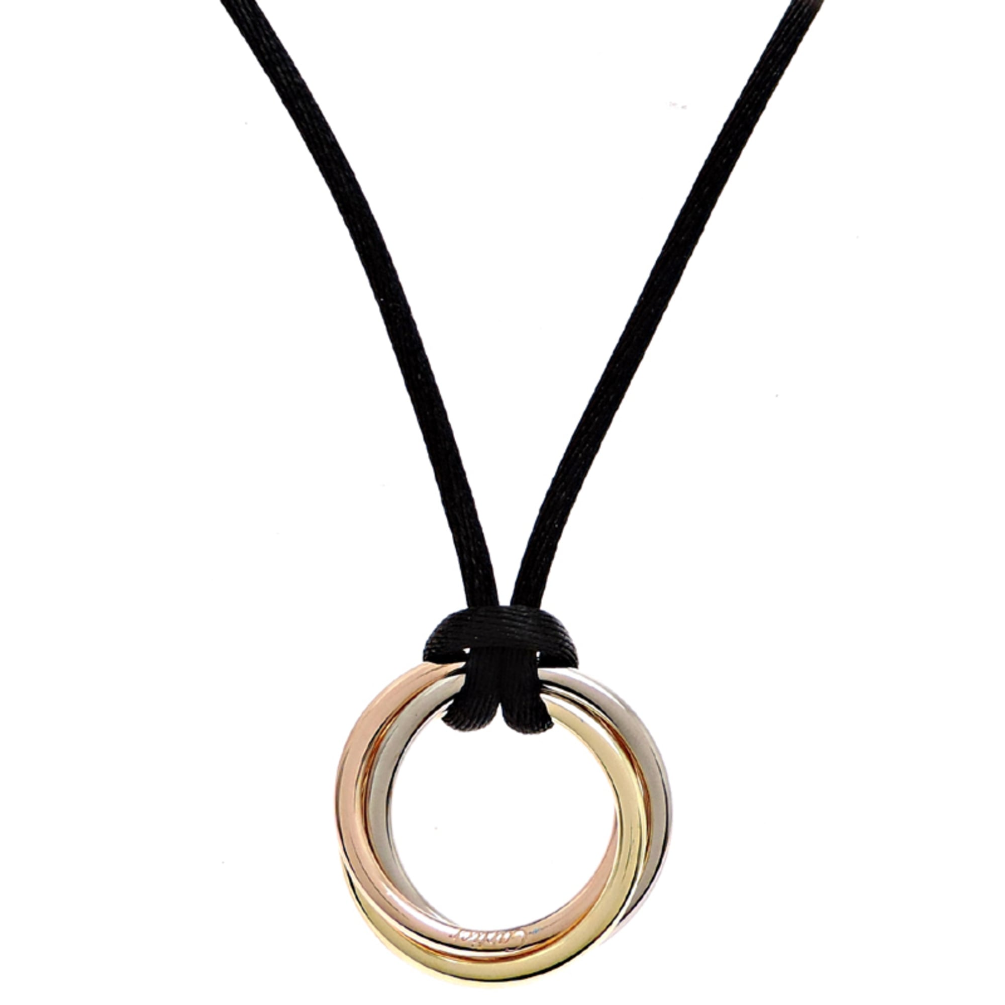 Cartier Trinity Medium Cord Necklace for Men and Women in 750 Pink Gold
