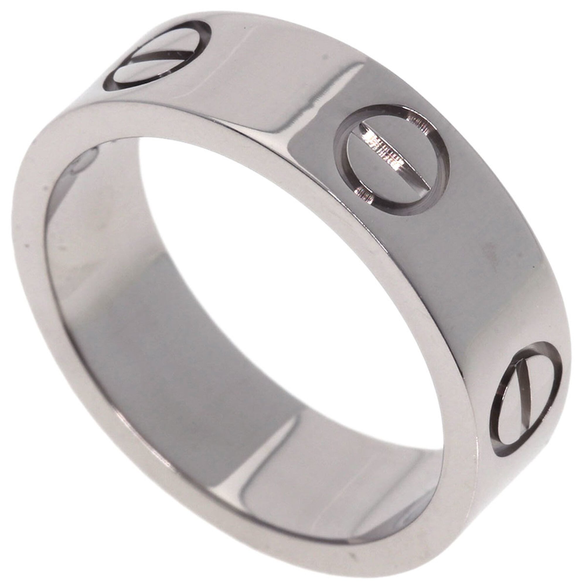 Cartier Love Ring #50, 18K White Gold, Women\'s Ring, CARTIER