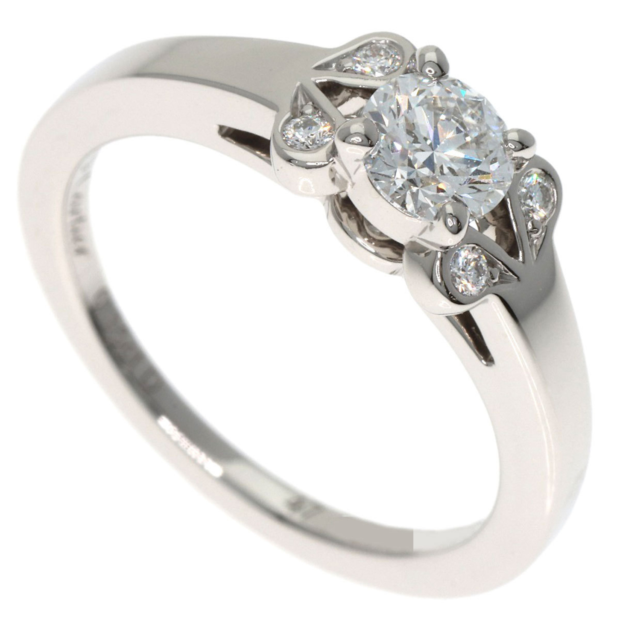 Cartier Ballerina Diamond Ring #47, Platinum PT950, Women\'s.