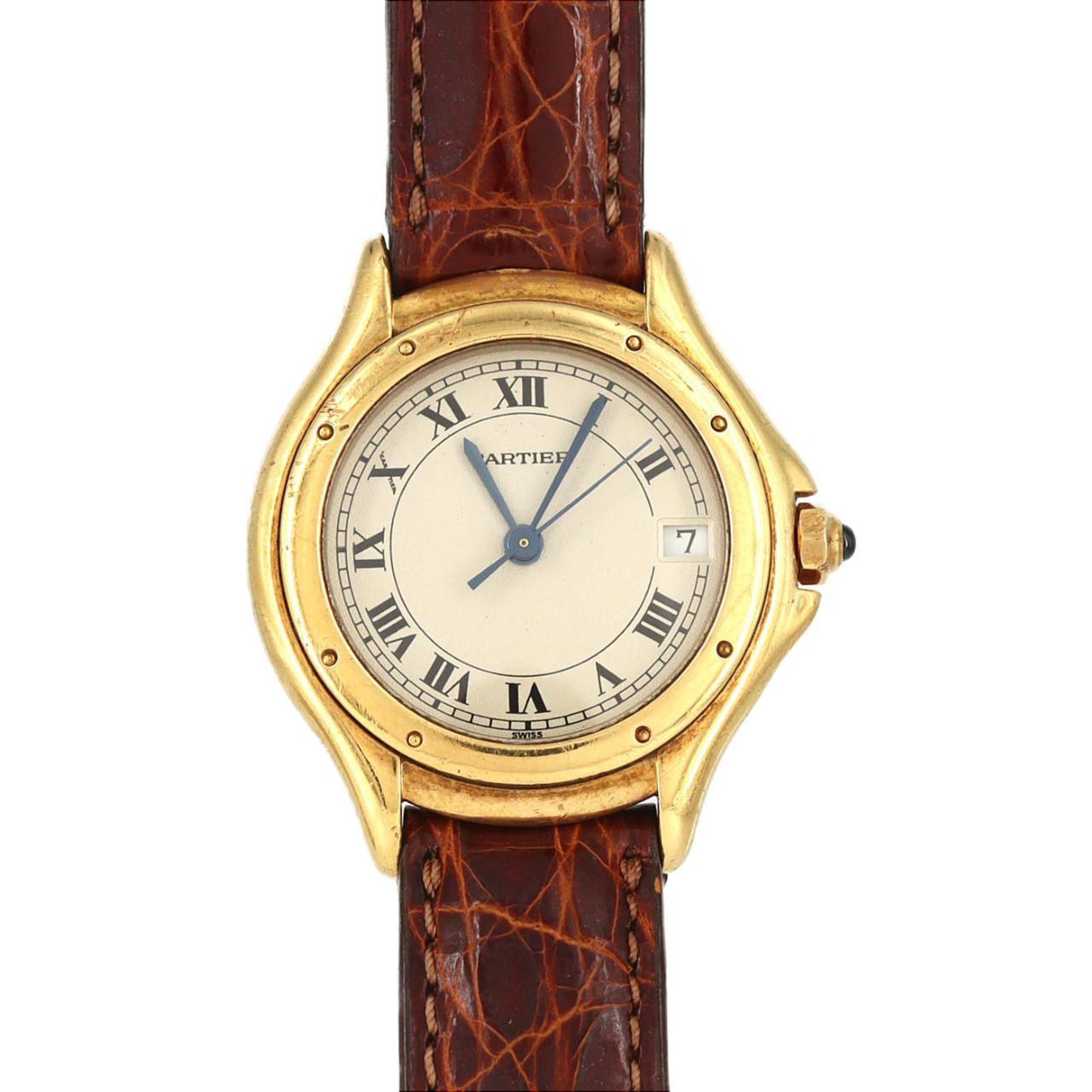 Cartier Panthre Cougar SM YG W25012B9 Quartz Watch