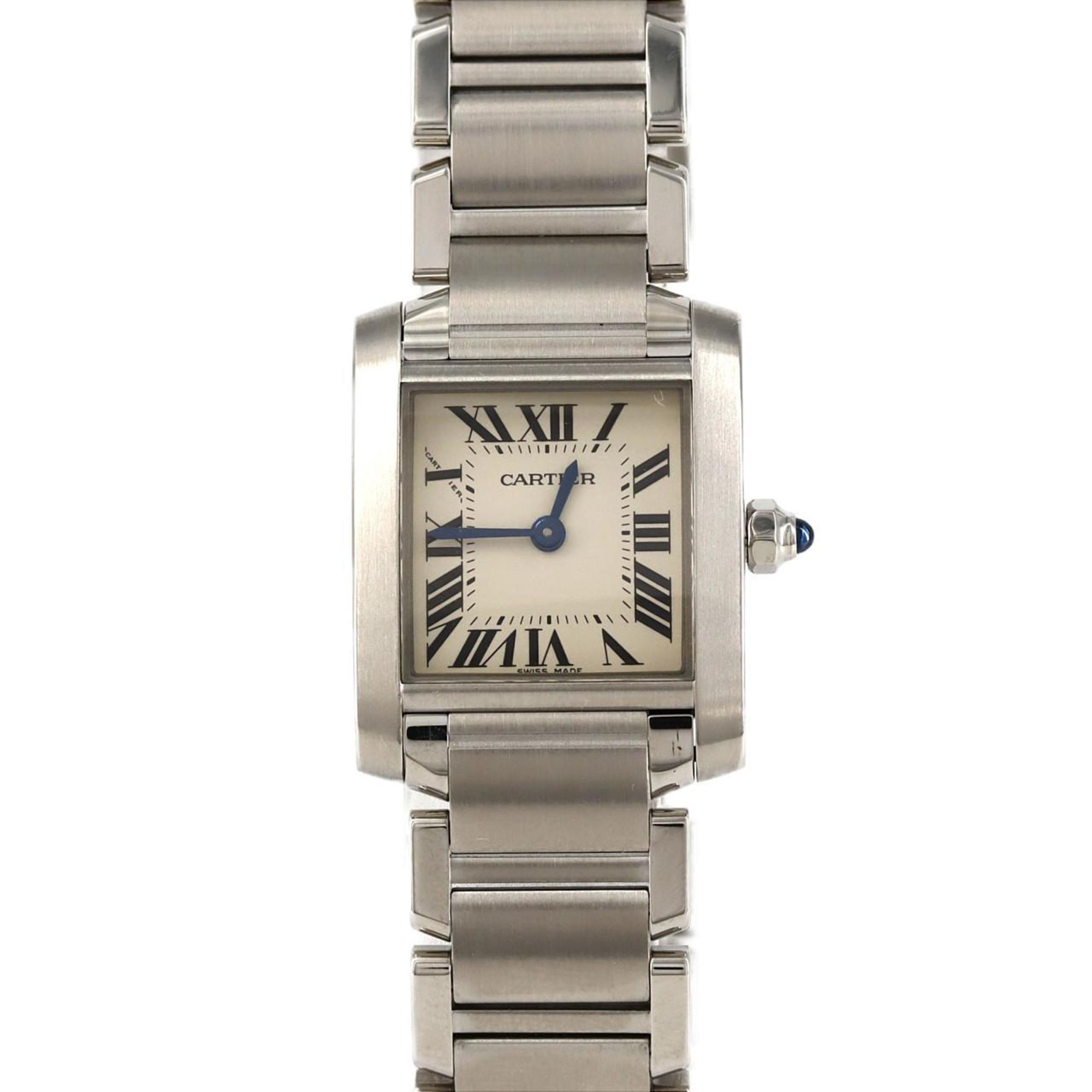 Cartier Tank Francaise SM W51008Q3 SS Wristwatch Quartz