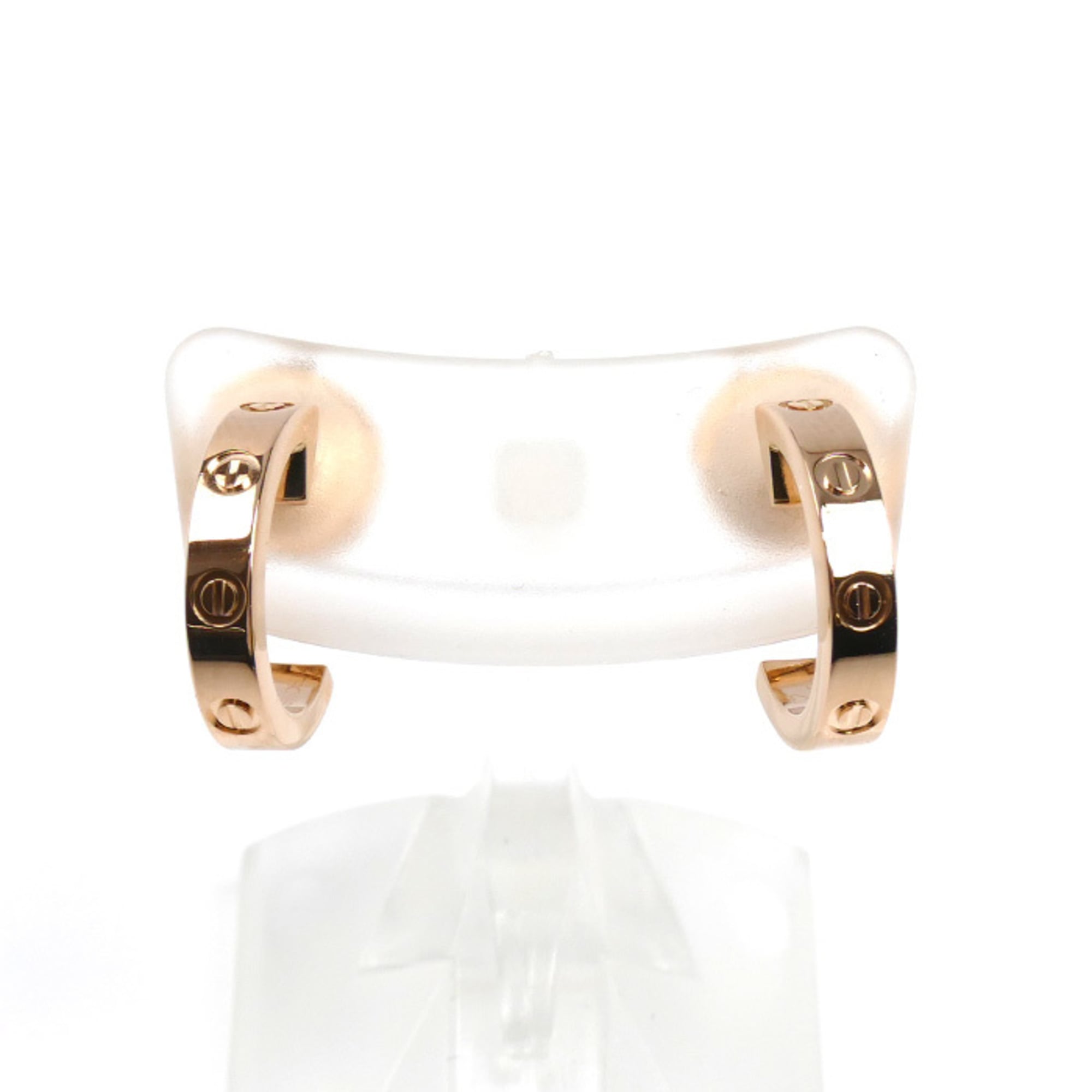 CARTIER Cartier 18KPG Pink Gold Mini Love Earrings B8029000 3.5g Women\'s
