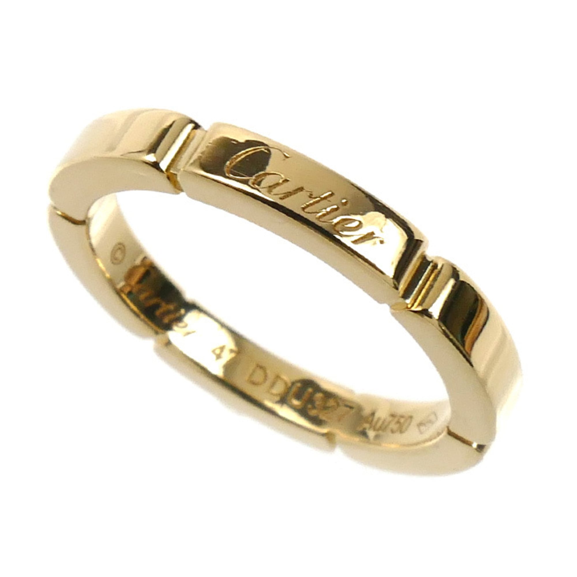 CARTIER Cartier 18K Yellow Gold Maillon Panthre Ring B4079947 Size 47 3.6g Women\'s