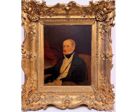 Follower of Sir David Wilkie RA (Scottish, 1785-1841)Portrait of an elderly gentlemanoil on panel 29 x 22cmProvenance:Command