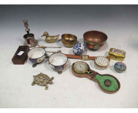 A compensated pocket barometer in case, Roamer Incabloc wristwatch, etc