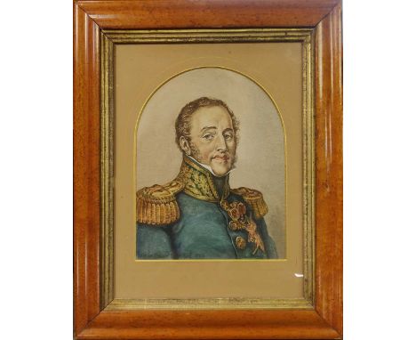 After Charles Emile MauraissePortrait of General Suchet (1770-1826)inscribed 'Louis Gabriel Suchet 1826 / Mauraisse' (lower l
