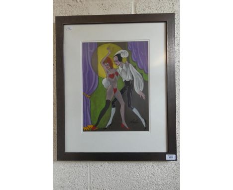 Framed pastel - The Last Turn 1940 - IS 37cm x 27cm 
