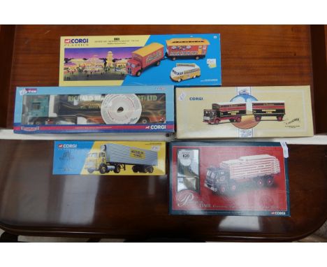 Collection of die-cast Corgi lorries 