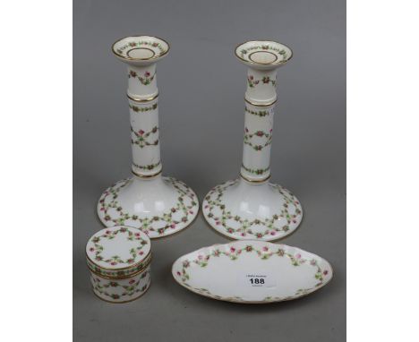 Vintage Spode dressing table set 