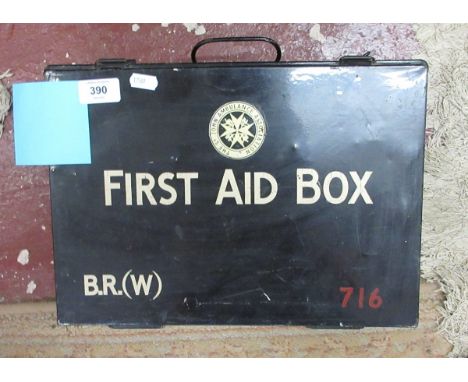 Vintage metal first aid box 