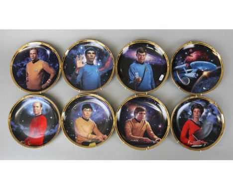 Set of 8 Star Trek 25th anniversary L/E collectors plates 