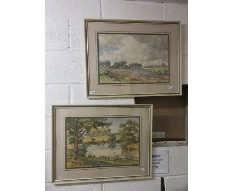 Pair of framed watercolours by R Harley Smith - IS 49cm x 35cm 