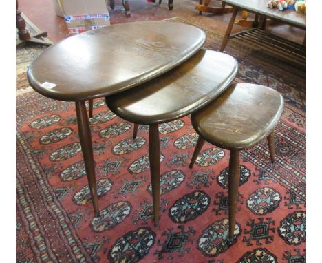 Ercol Pebble nest of tables 