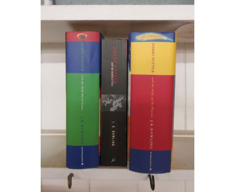 3 Harry Potter Books to include The Half Blood Prince First Edition, page 99 misprint 11 owls