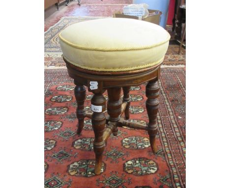 Edwardian piano stool with swivel mechanism&nbsp;