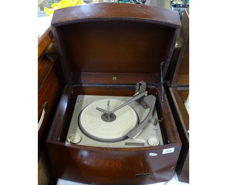 A Pye wooden cased record player.