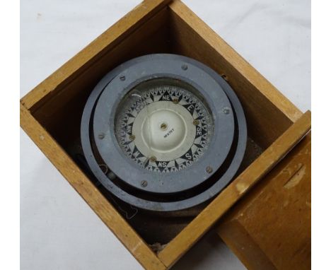 A Gimballed ships compass.