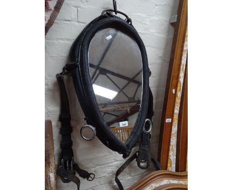 A Vintage horse's halter design mirror.